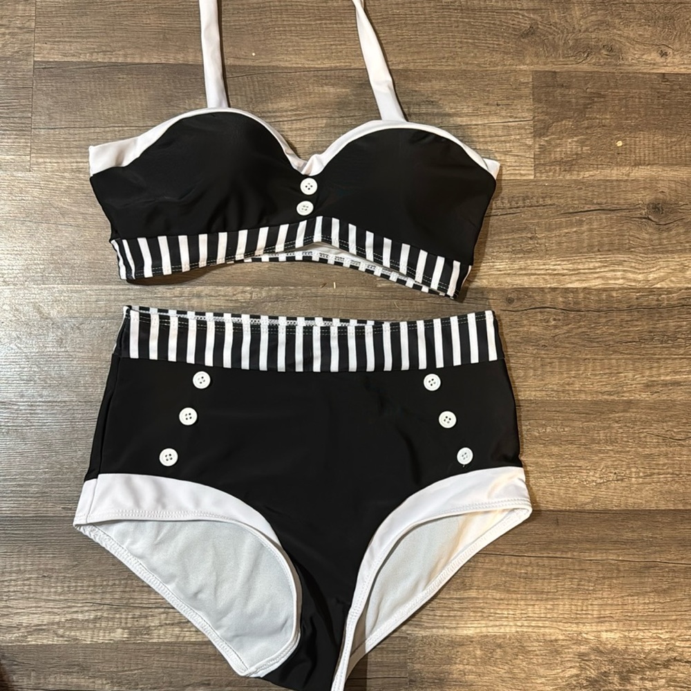 Retro swim bikini